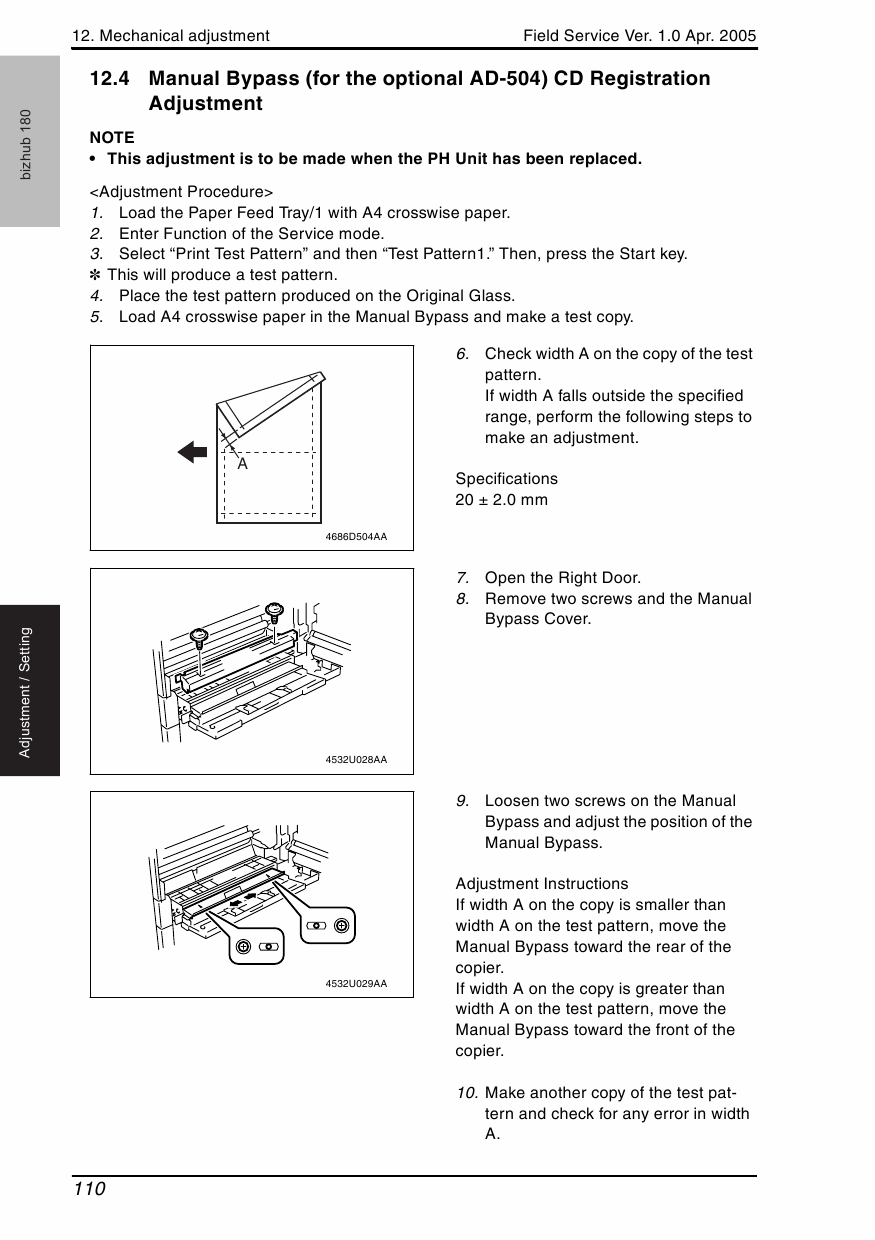 Konica-Minolta bizhub 180 FIELD-SERVICE Service Manual-5
